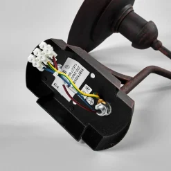 Lucide Aruba utendørs vegglampe, Ø 25 cm, rustbrun Sale