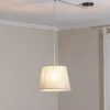 EMIBIG LIGHTING Ascot pendellampe, Ø 38 cm, grå, stoff, desentralisert| Pendellamper