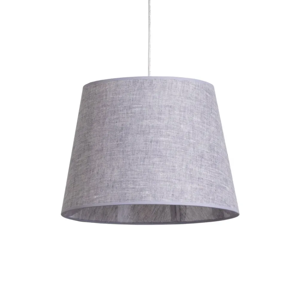 EMIBIG LIGHTING Ascot pendellampe, Ø 38 cm, grå, stoff, desentralisert| Pendellamper