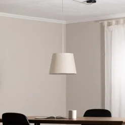 EMIBIG LIGHTING Ascot pendellampe, beige, Ø 38 cm, stoff, desentralisert| Pendellamper