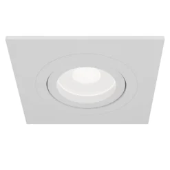 Maytoni Atom downlight, GU10, hvit, kantet ramme Clearance