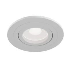 Maytoni Atom downlight, GU10, hvit, rund ramme New