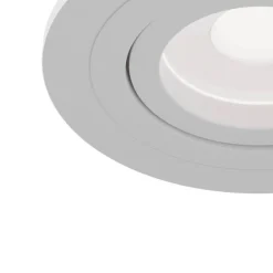 Maytoni Atom downlight, GU10, hvit, rund ramme New