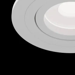 Maytoni Atom downlight, GU10, hvit, rund ramme New