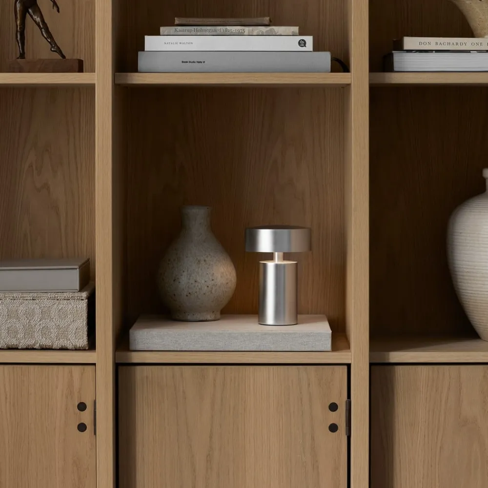 Audo Copenhagen Audo Column bordlampe, batteri, IP44, alu| Dekorasjonsbelysning