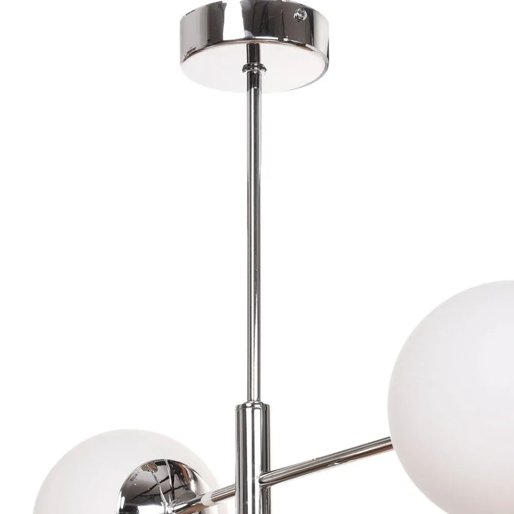 Domiluce Aurora hengelampe, krom, Ø 60 cm, 6 lyskilder, glass, E14| Pendellamper