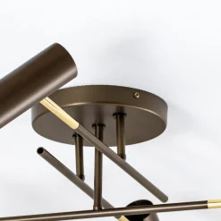 Luminex Axion taklampe, 4 lyskilder, titanfarget, stål Online