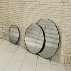 AYTM Circum speil, klar / svart, Ø 70 cm, glass, MDF-tre| Møbel Og Interiør