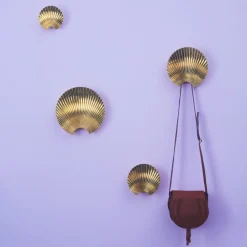 AYTM Concha krok, gullfarget, veggdekorasjon, høyde 11,5 cm