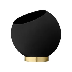 AYTM Globe blomsterpotte, Ø 21 cm, svart, aluminium, stål Clearance