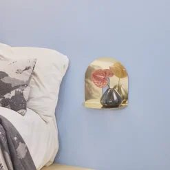 AYTM Lykt Uno, vase, røykgrå, Ø 14 cm, høyde 11 cm, glass| Møbel Og Interiør