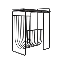 AYTM Magasinholder Sino, sidebord, svart| Møbel Og Interiør