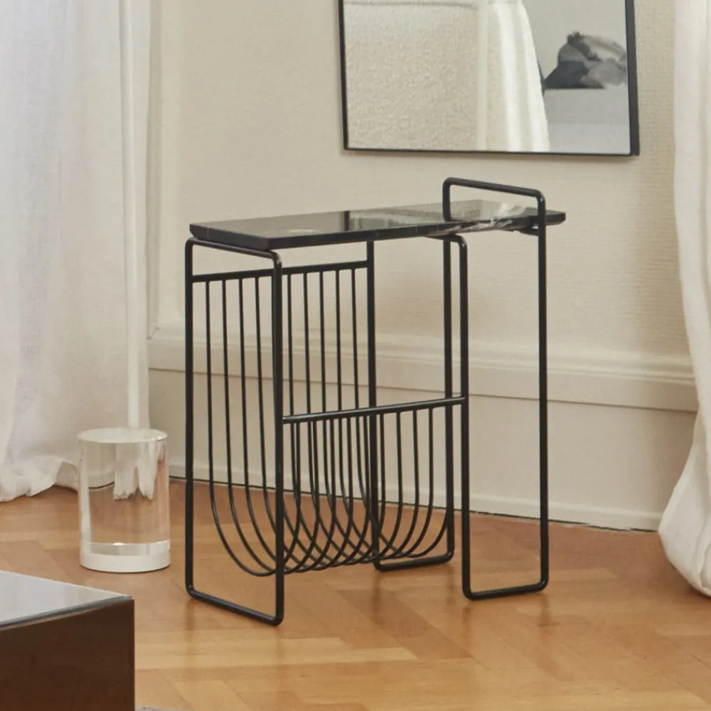 AYTM Magasinholder Sino, sidebord, svart| Møbel Og Interiør