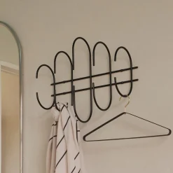 AYTM Moveo veggmonterte klesstativ, bredde 51 cm, svart, stål| Møbel Og Interiør