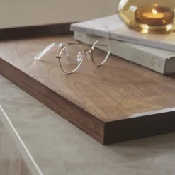 AYTM Tray Unity, valnøtt, lengde 52 cm, bredde 52 cm, tre New