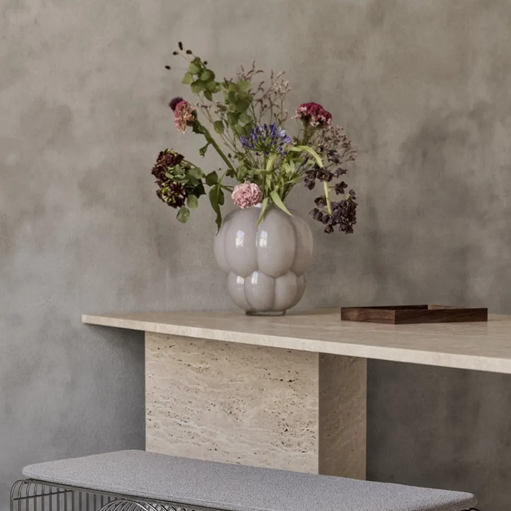 AYTM Uva-vase, Ø 20 cm, duegrå, glass, munnblåst| Møbel Og Interiør