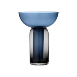 AYTM Vase Torus, blå, Ø 25 cm, høyde 33 cm, glass| Møbel Og Interiør