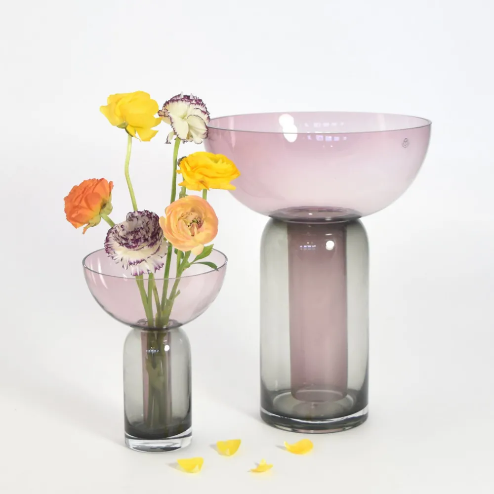 AYTM Vase Torus, rosa, Ø 25 cm, høyde 33 cm, glass Online