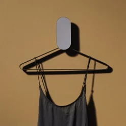 AYTM Veggkrok Ovali, speil, svart, glass, tre, stål Sale