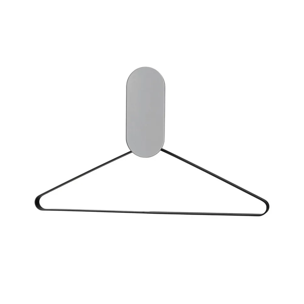 AYTM Veggkrok Ovali, speil, svart, glass, tre, stål Sale