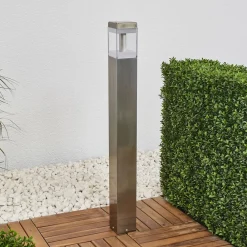 Lindby Baily - Gatelampe i stål med LED| Led-Utendørs|Gatebelysning, Pullert Belysning