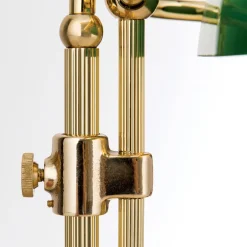 ORION Banklampe Harvard, messing/grønn, høyde 32 cm
