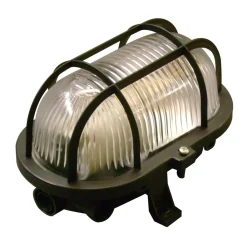 Müller-Licht Basic oval vegglampe, svart Discount