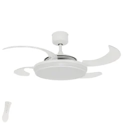 Beacon Lighting Beacon LED-takvifte Fanaway Evo 1 hvit 121 cm stillegående New