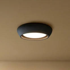 Beacon Lighting Beacon taklampe Fjord, svart, gips, Ø 28 cm, GX53 Hot