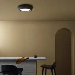 Beacon Lighting Beacon taklampe Fjord, svart, gips, Ø 28 cm, GX53 Hot