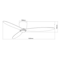 Beacon Lighting Beacon takvifte Airfusion Radar svart 132 cm stille Hot