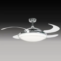 Beacon Lighting Beacon takvifte Fanaway Evo 2 med lys krom stillegående Discount