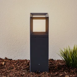 BEGA 84604 - LED-sokkellampe grafitt, 3 000 K| Sokkellamper