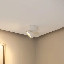 BEGA downlight 51312.1, hvit, metall, DALI-svingbar| Butikkbelysning