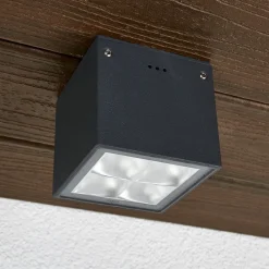 BEGA 66157K3 utendørs taklampe, grafitt 3000K 38° Hot