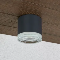 BEGA 66056K3 utendørs taklampe, grafitt 3000K 62°| Taklamper Utendørs