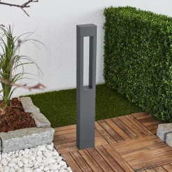 BEGA 77265K3 veilampe kantet grafitt 3000K åpen