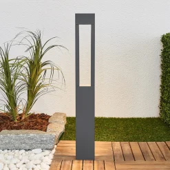 BEGA 77265K3 veilampe kantet grafitt 3000K åpen