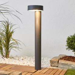 BEGA 77218K3 veilampe rund grafitt 3000K down| Gatebelysning, Pullert Belysning