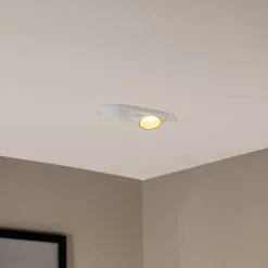 BEGA LED innfelt spot Studio Line, hvit/messing, 2 lyskilder.| Butikkbelysning