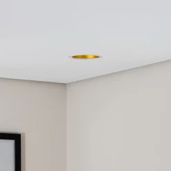 BEGA LED innfelt takspot Studio Line, hvit/messing, støpt aluminium Outlet