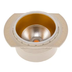 BEGA LED innfelt takspot Studio Line, hvit/messing, støpt aluminium Outlet