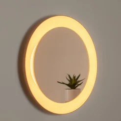 BEGA LED-speil Studio Line svart-messing, Ø 50 cm Clearance