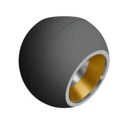 BEGA Studio Line Spot asym. svart/messing Ø14cm Online
