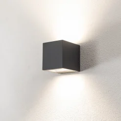 BEGA utendørs vegglampe 24719 K3, grafitt, opp/ned, støpt aluminium Hot