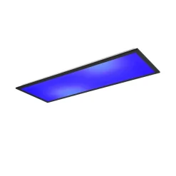 Reality Leuchten Beta LED-taklampe, lengde 80 cm, svart, RGBW, CCT| Kontorbelysning