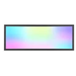 Reality Leuchten Beta LED-taklampe, lengde 80 cm, svart, RGBW, CCT| Kontorbelysning