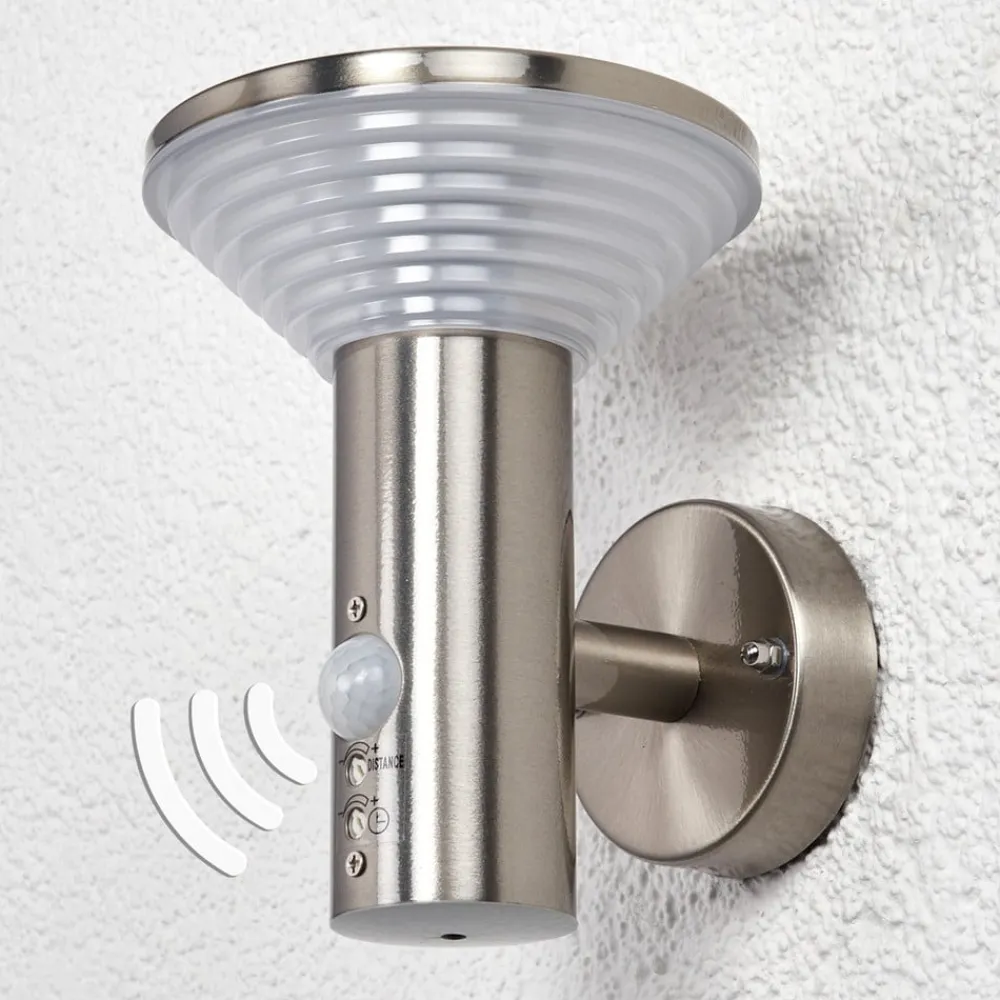 Lindby Bevegelsesmelder vegglampe Tiga til utebruk, LED| Vegglamper Med Sensor|Utebelysning Med Sensor