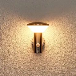 Lindby Bevegelsesmelder vegglampe Tiga til utebruk, LED| Vegglamper Med Sensor|Utebelysning Med Sensor