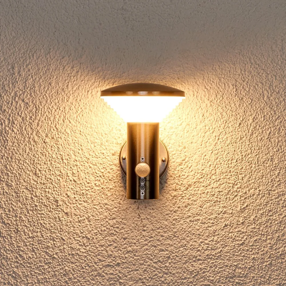 Lindby Bevegelsesmelder vegglampe Tiga til utebruk, LED| Vegglamper Med Sensor|Utebelysning Med Sensor